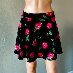 Rose skater skirt